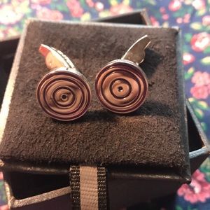 Vintage Bugatchi Cufflinks Silver Tone